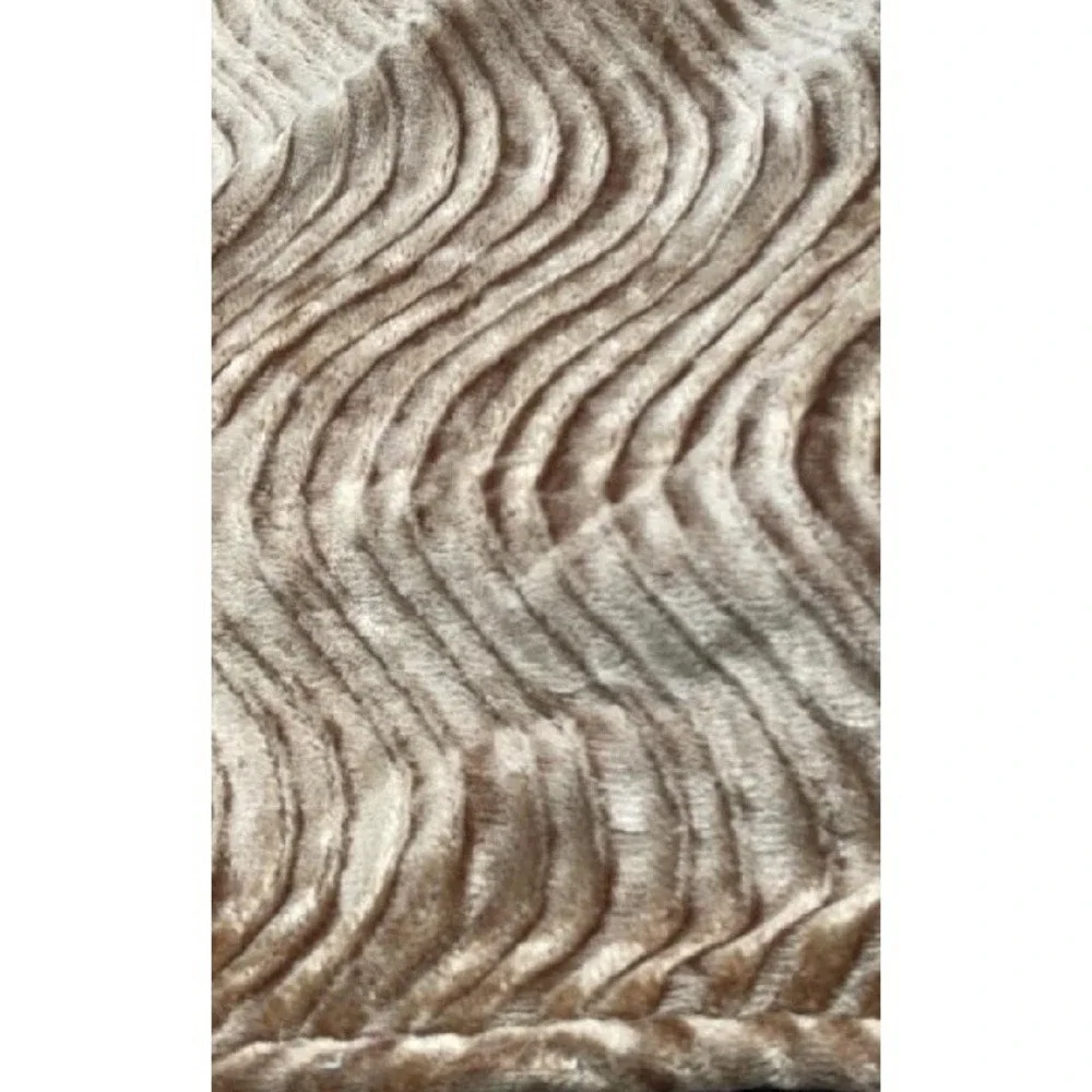 Lot of 7 Dreamweaver Wave Pattern Pillow Cases Camel Textured 18x18 Covers NWT